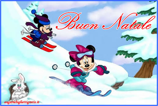 Biglietti Di Auguri Di Natale Biglietti Di Natale Con I Personaggi Disney Topolino E Minnie