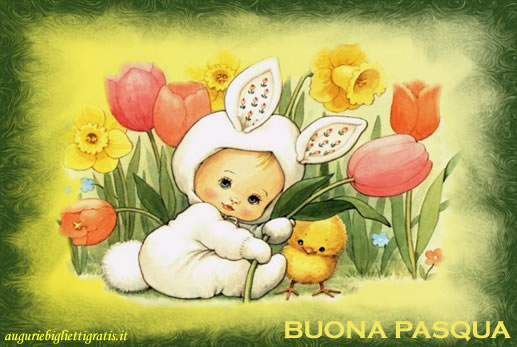 biglietto di buona pasqua