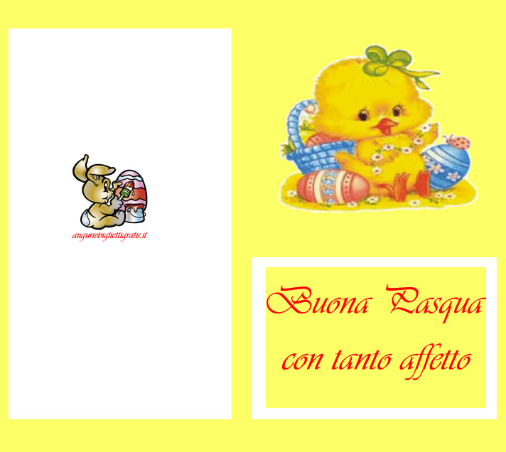 biglietto di buona pasqua