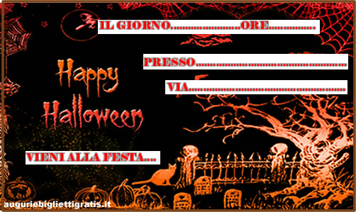 inviti festa di halloween