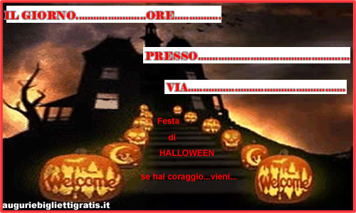 inviti festa di halloween