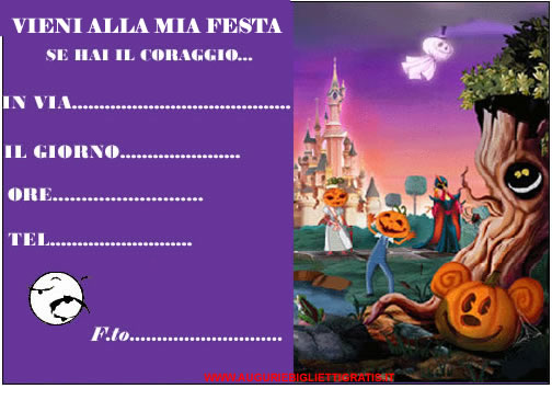 inviti festa di halloween