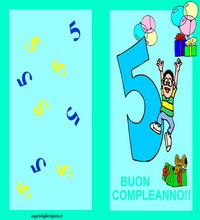 Auguri Di Compleanno Per Bambini Di 5 Anni Auguri E Biglietti Gratis