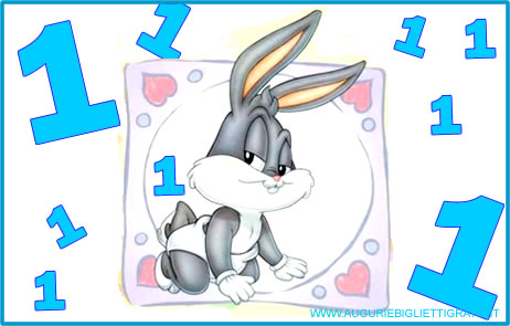 Auguri Di Buon Compleanno Per Bambino Con Bugs Bunny Auguri E Biglietti Gratis