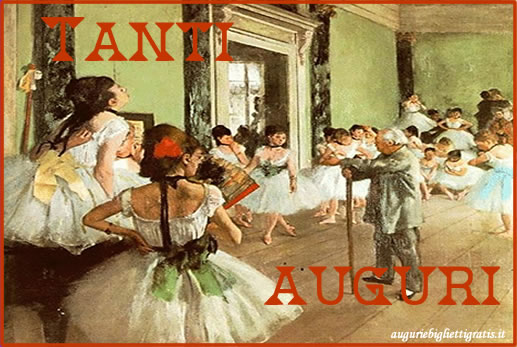 biglietto di auguri di compleanno degas