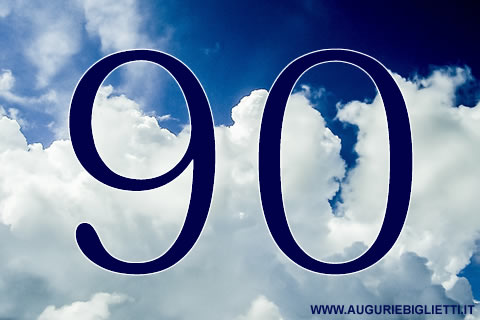 biglietto auguri compleanno 90 anni