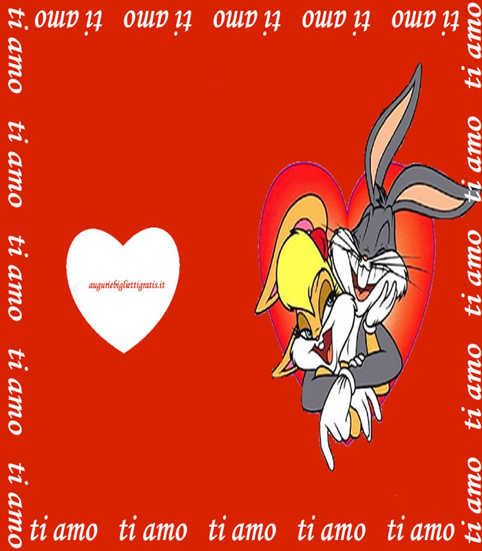 bug bunny e lola per san valentino