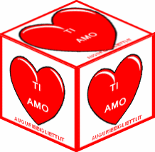 biglietto di auguri a forma di cubo ti amo