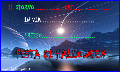 inviti festa di halloween