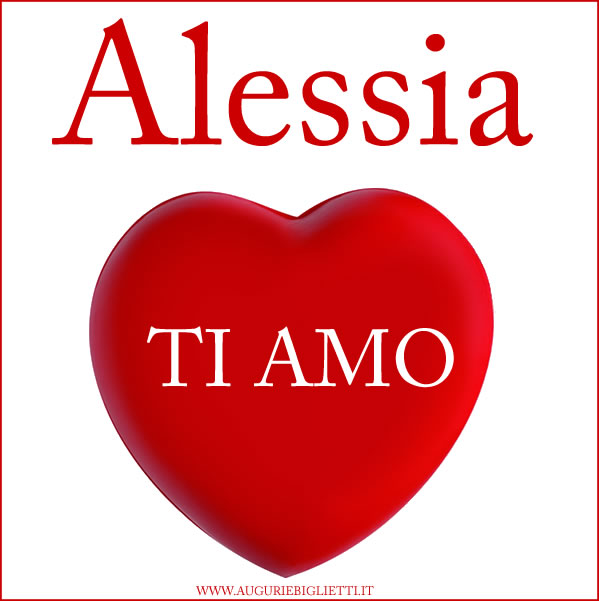 biglietto cons critto alessia ti amo