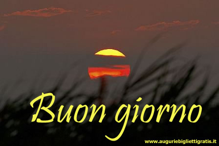 biglietto con scritto buongiorno