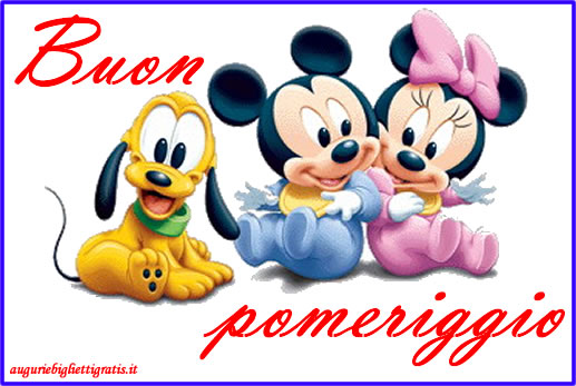 biglietto con scritto buon pomeriggio