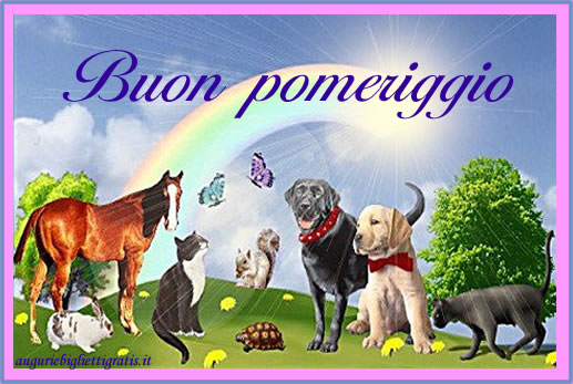 biglietto con scritto buon pomeriggio