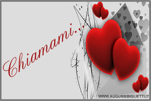 biglietto per dire chiamami