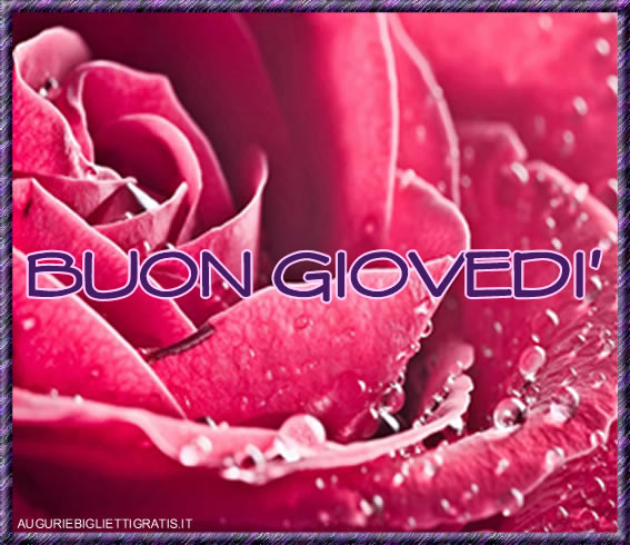 auguri di buon giovedi