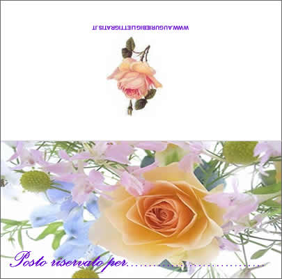 segnaposto per tavolo matrimonio