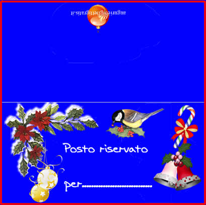 segnaposto di natale