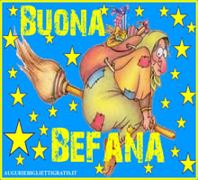 befana che vola sulla scopa