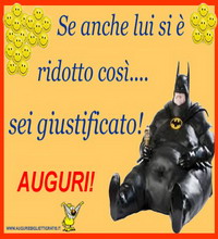 auguri con batman divertente