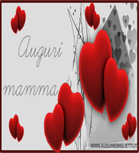 biglietto con scritta auguri mamma in pregrafismo