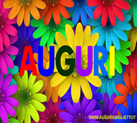 biglietto di auguri colorato