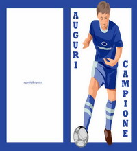 auguri di buon compleanno con calciatore