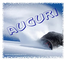 biglietto di auguri snowboard