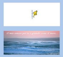 biglietti amore con mare