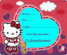 inviti di compleanno hello kitty