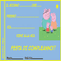 inviti di compleanno di peppa pig