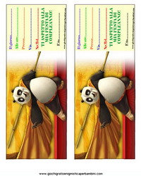 inviti di compleanno kung fu panda