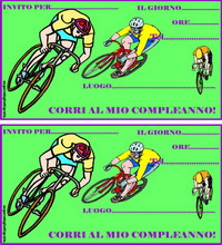 inviti compleanno ciclista