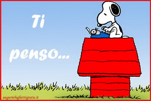 cartoline d'amore con snoopy